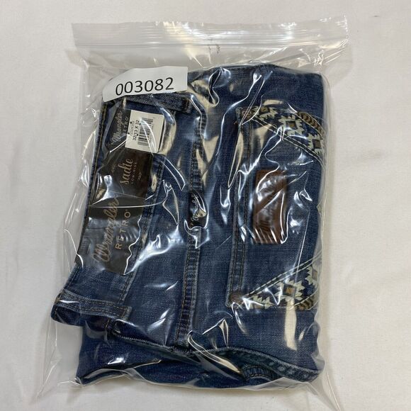 Wrangler Ladies Jeans 13x32 Blue Retro Sadie Low Rise Medium Fade Denim Bootcut - Picture 13 of 13